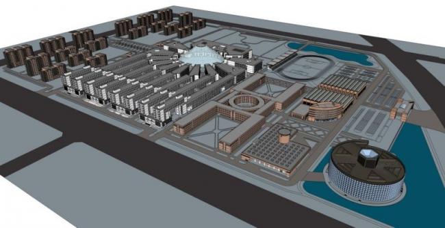 Sketchup学校模型|多层美院美术学院，校园教育建筑，现代风格