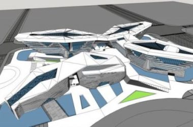 Sketchup文化模型|多层文化馆，现代风格-BIM建筑网