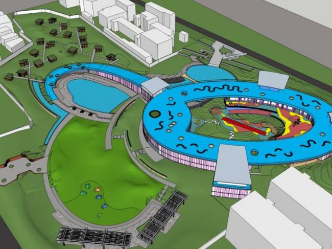 Sketchup商业模型|儿童游乐场，现代风格