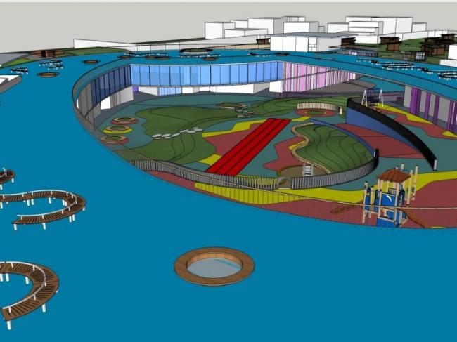 Sketchup商业模型|儿童游乐场，现代风格
