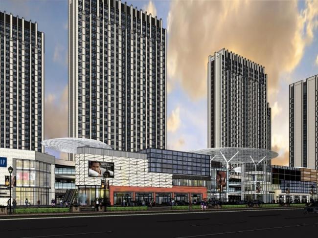 Sketchup综合体模型|多层商业综合体，现代风格