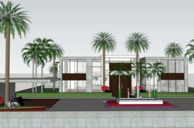 Sketchup酒店模型|低层酒店，现代风格-BIM建筑网