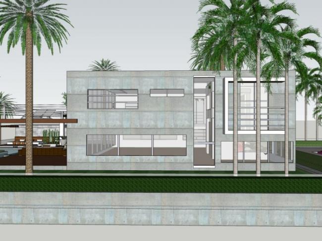 Sketchup酒店模型|低层酒店，现代风格