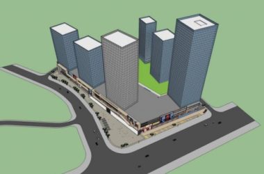 Sketchup综合体模型|超高层商业中心，现代风格-BIM建筑网