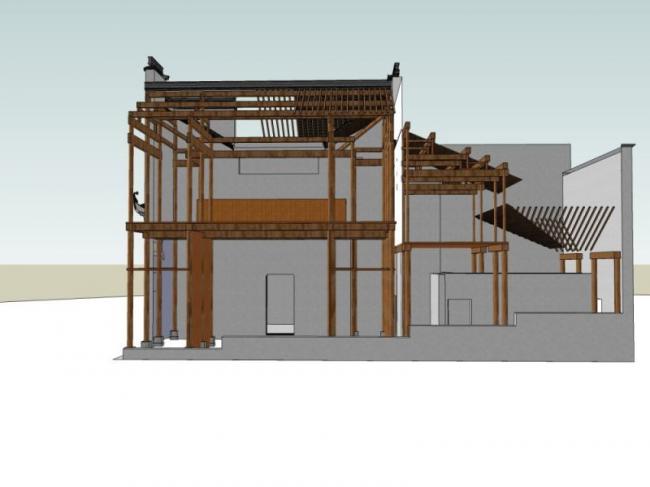 Sketchup古建筑模型|多层古民居，古建筑，中式风格