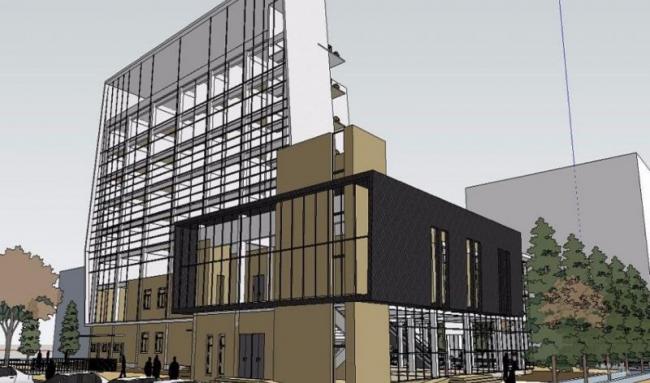 Sketchup办公模型|多高层办公楼，现代风格