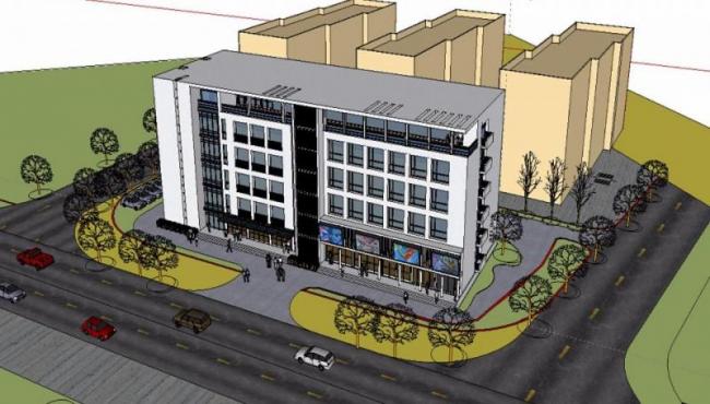 Sketchup办公模型|多层办公楼，现代风格