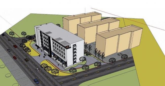 Sketchup办公模型|多层办公楼，现代风格