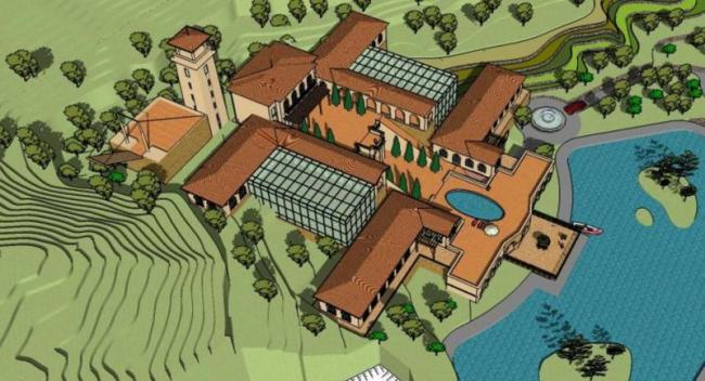 Sketchup酒店模型|多层酒店，古典风格