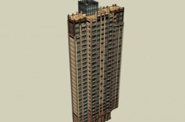 Sketchup住宅模型|超高层住宅，居住建筑，古典风格-BIM建筑网