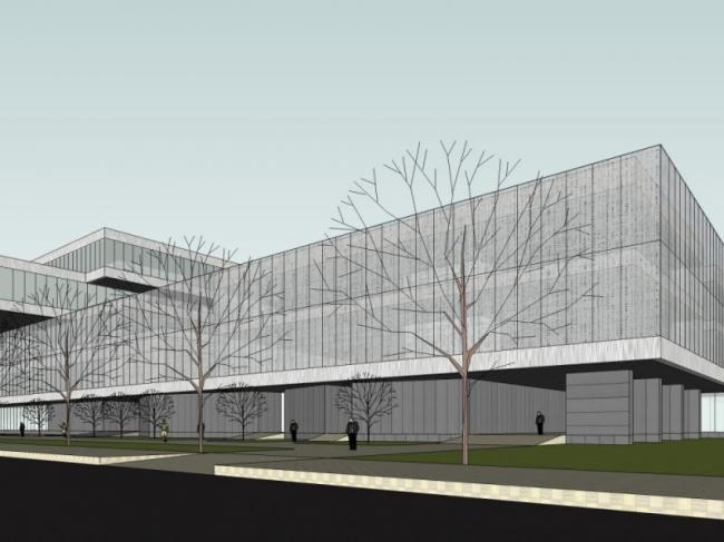 Sketchup文化模型|多层博物馆，文化建筑，现代风格