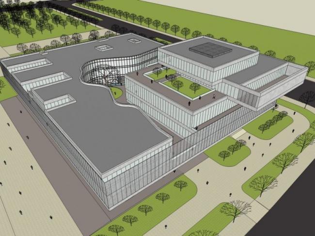 Sketchup文化模型|多层博物馆，文化建筑，现代风格