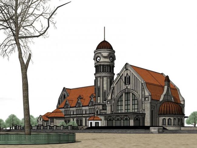 Sketchup文化模型|多层教堂，文化建筑，巴洛克风格，古典风格