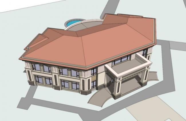 Sketchup商业模型|会所，古典风格