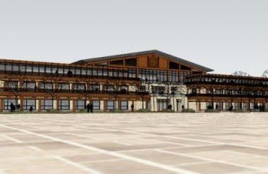 Sketchup酒店模型|多层酒店，木结构，中式风格-BIM建筑网