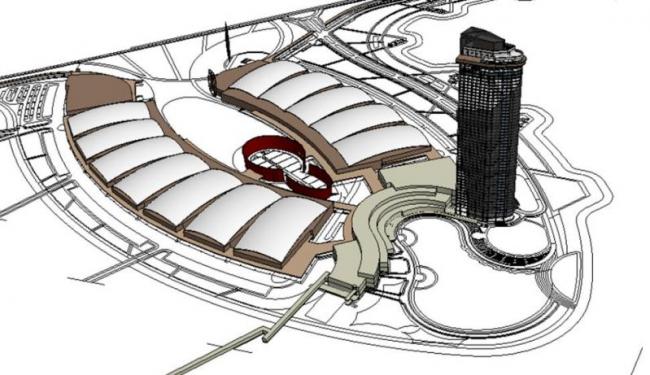 Sketchup文化模型|多高层会展中心，文化建筑，现代风格
