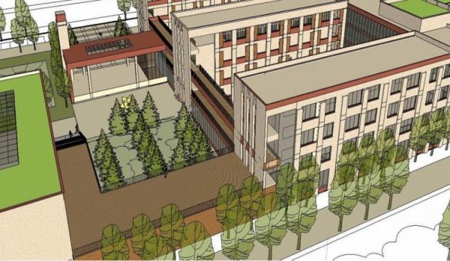 Sketchup学校模型|多层小学学校，校园教育建筑，现代风格