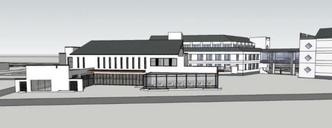 Sketchup学校模型|多层学校教学楼，校园教育建筑，现代中式风格