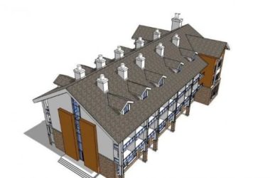 Sketchup学校模型|多层学校教学楼，校园教育建筑，古典风格-BIM建筑网
