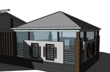 Sketchup体育馆模型|多层体育活动室，中式风格-BIM建筑网