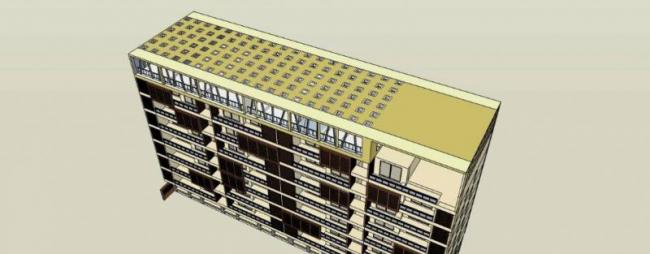 Sketchup学校模型|多层学校教学楼，校园教育建筑，现代风格