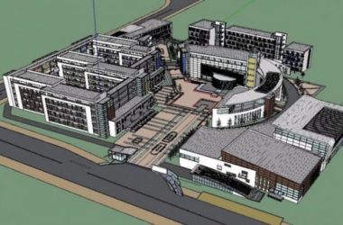 Sketchup学校模型|多层学校中学，校园教育建筑，现代风格-BIM建筑网