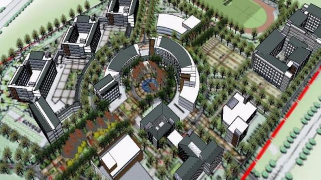 Sketchup学校模型|多层学校，校园教育建筑，现代风格