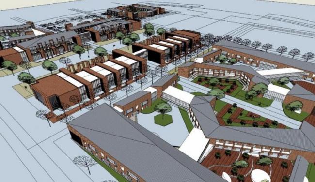 Sketchup文化模型|多层图书馆，文化建筑，现代风格