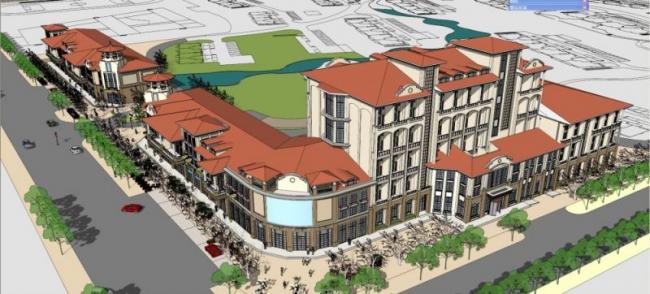 Sketchup商业模型|多层商业街，古典风格