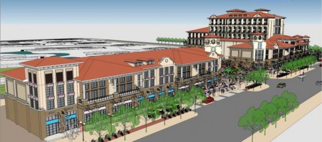 Sketchup商业模型|多层商业街，古典风格