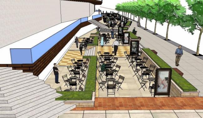 Sketchup景观模型|商业景观，现代风格