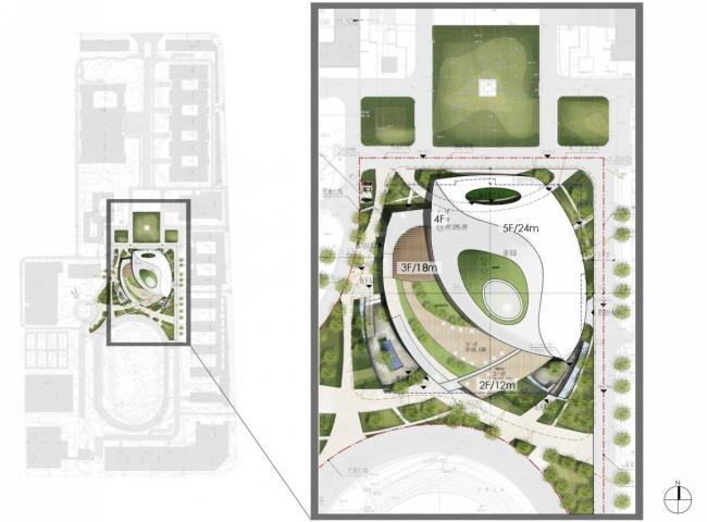 BIM建筑|宛若晶莹剔透的灯笼花瓣包裹花蕊：重庆房地产职业学院藏书楼 / 湃昂国际建筑设计参谋