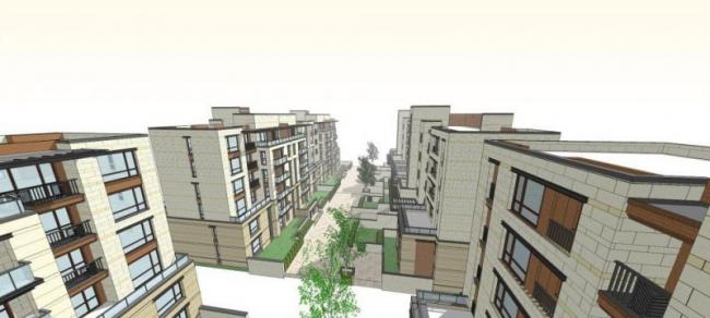 Sketchup住宅模型|多层住宅，现代风格