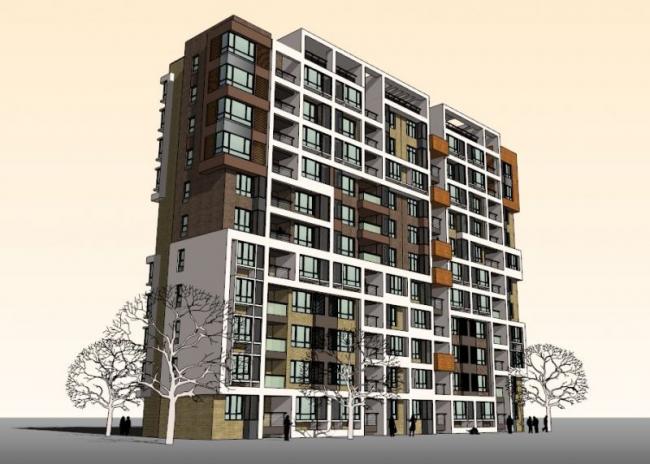 Sketchup住宅模型|高层住宅，现代风格