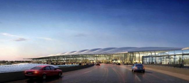 Sketchup车站路桥|南京禄口国际机场T2航站楼