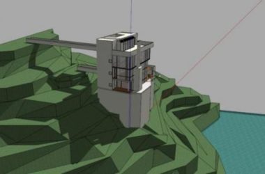 Sketchup住宅模型|道格拉斯住宅，白色派理查德·迈耶，现代风格-BIM建筑网