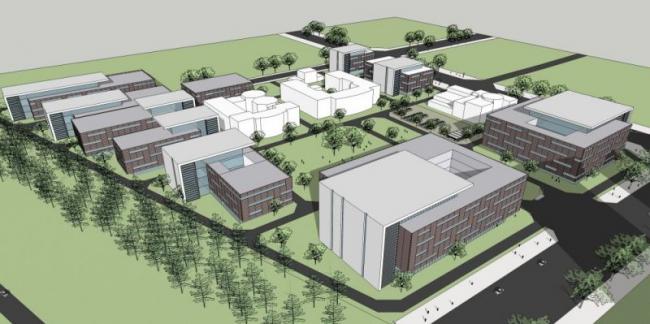 Sketchu工业厂房|多层工业园工厂厂房，现代风格