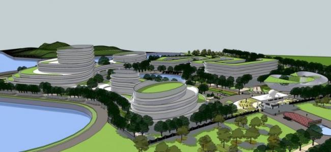 Sketchup办公模型|多层办公楼，现代风格