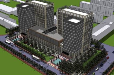 Sketchup办公模型|多高层办公楼，现代风格-BIM建筑网