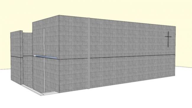 Sketchup文化模型|光之教堂，现代风格，文化建筑，安藤忠雄