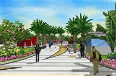 Sketchup景观模型|小区景观，住宅景观，现代风格-BIM建筑网