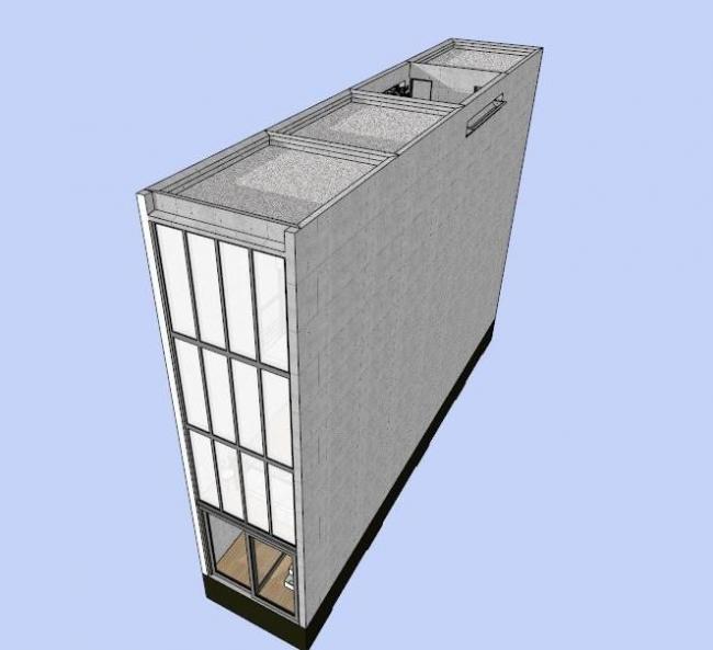Sketchup住宅模型|多层住宅，现代风格，安藤忠雄