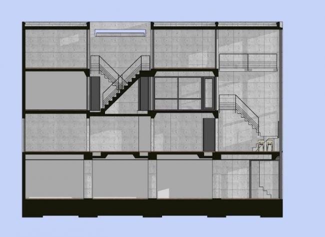Sketchup住宅模型|多层住宅，现代风格，安藤忠雄