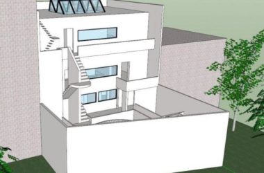 Sketchup住宅模型|多层住宅，柯布西耶，现代风格-BIM建筑网