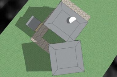 Sketchup住宅模型|低层住宅，现代风格，路易斯·康-BIM建筑网