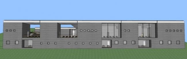 Sketchup酒店模型|温泉浴场，彼得·卒姆托，现代风格