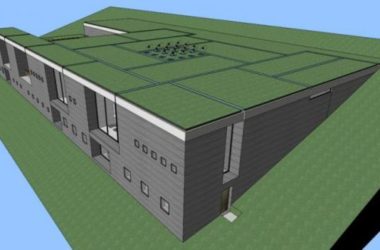 Sketchup酒店模型|温泉浴场，彼得·卒姆托，现代风格-BIM建筑网