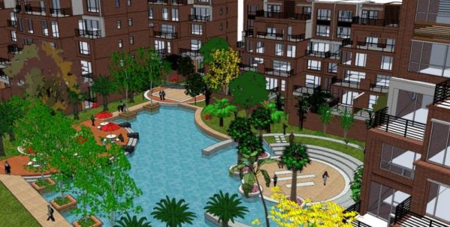 Sketchup住宅模型|多层住宅，居住建筑，现代风格