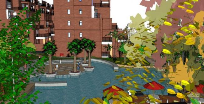 Sketchup住宅模型|多层住宅，居住建筑，现代风格