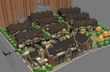 Sketchup住宅模型|多层住宅小区，居住建筑，英式风格，古典风格-BIM建筑网